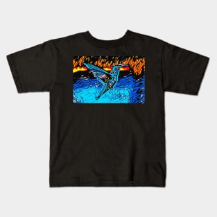 Graffiti Bird Kids T-Shirt